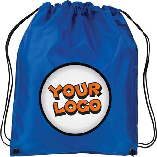 İp büzgülü sırt çantası (Mavi)